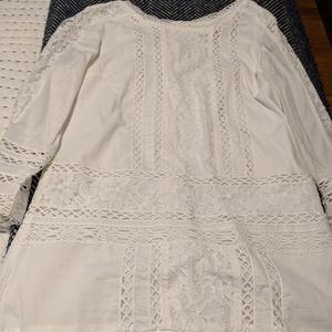 Abercrombie & Fitch Lace 3/4 Sleeve Shift Dress